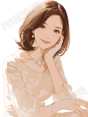 魅力女性插畫