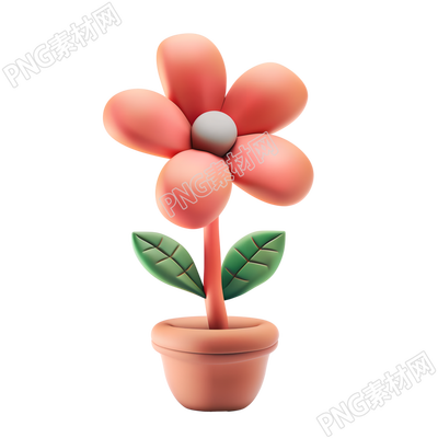 3D花朵透明背景素材