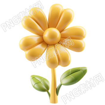 3D花朵粘土素材