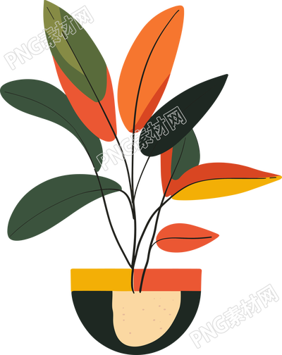 抽象植物創(chuàng)意插畫(huà)