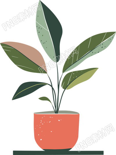 抽象植物圖形素材