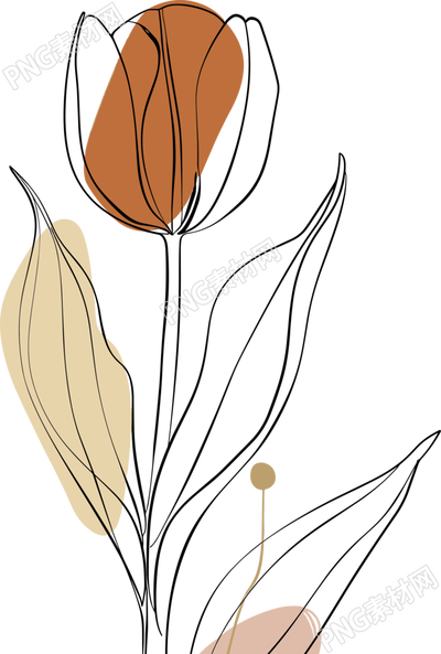 抽象植物插畫(huà)