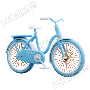 3D自行車可商用插圖