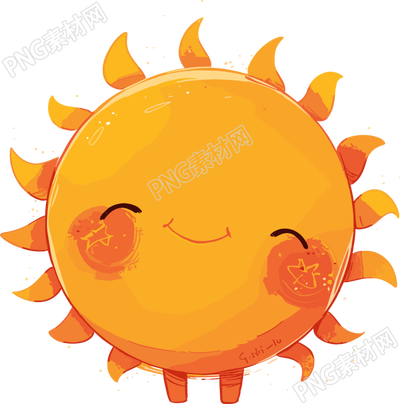 可愛(ài)太陽(yáng)簡(jiǎn)筆插畫