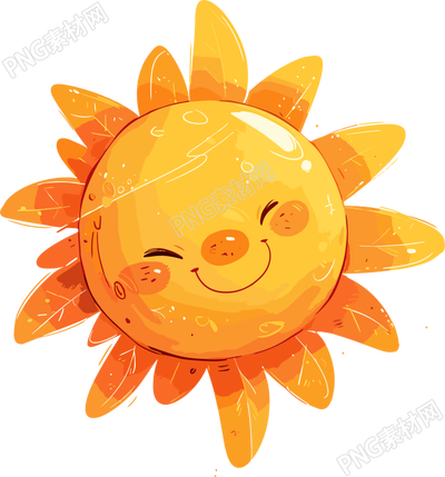 可愛(ài)太陽(yáng)插畫素材