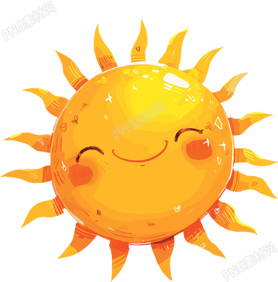 可愛(ài)太陽(yáng)卡通插畫