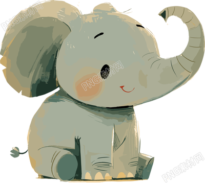 大象卡通插圖