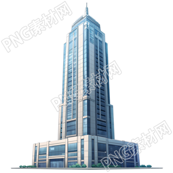 3D摩天大楼PNG素材
