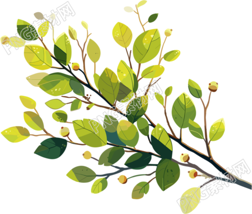 树枝创意插图