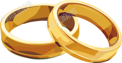 結(jié)婚婚禮卡通戒指插畫