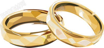 結(jié)婚婚禮黃金戒指插畫