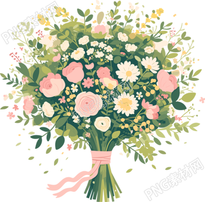 結(jié)婚婚禮手捧花PNG素材