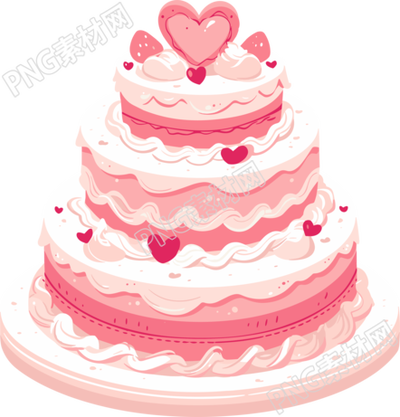 結(jié)婚婚禮卡通蛋糕元素
