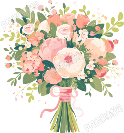 結(jié)婚婚禮花束插圖