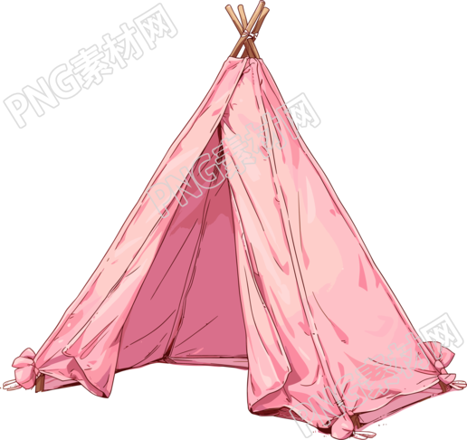露营帐篷商用插画素材