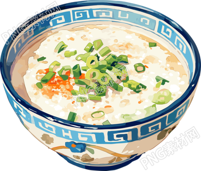 白粥插畫圖形素材