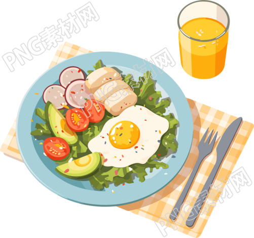 营养餐健康饮食素材