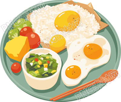 營(yíng)養(yǎng)餐簡(jiǎn)單插畫(huà)