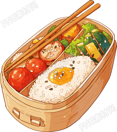 卡通午餐可商用素材