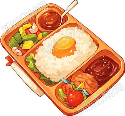 卡通午餐插圖設(shè)計(jì)