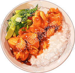 卡通午餐美味簡(jiǎn)餐元素