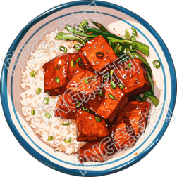 卡通午餐素材