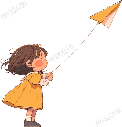 放風(fēng)箏的小孩元素