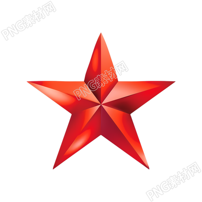 紅色五角星矢量插圖