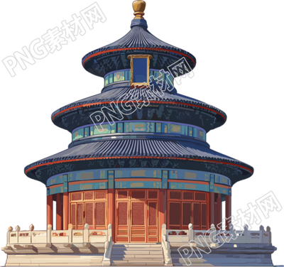 天壇插畫素材