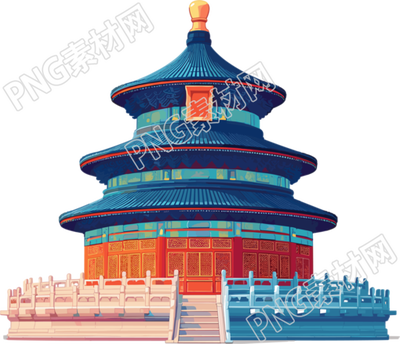 天壇商用圖案插畫