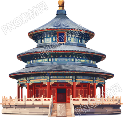 天壇透明背景素材