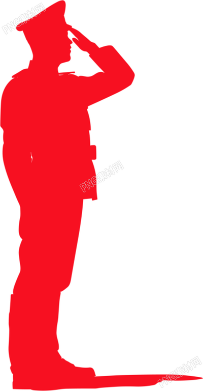 軍人剪影創(chuàng)意素材