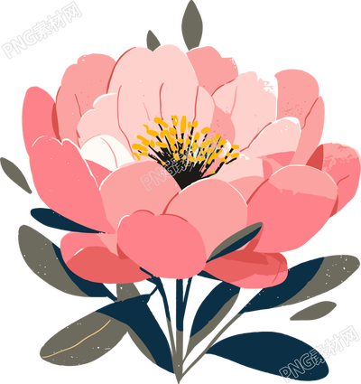 簡約花卉圖形素材