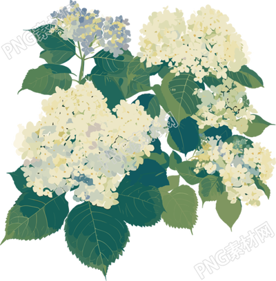 簡約花卉平面插畫