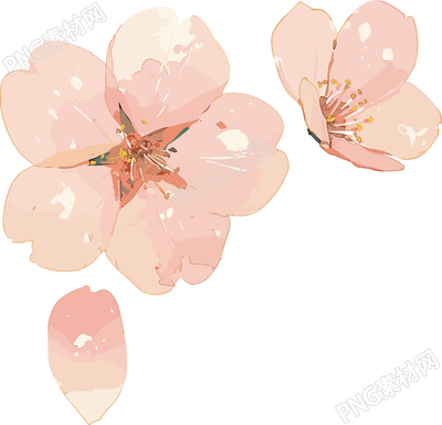 櫻花花瓣創(chuàng)意粉色元素