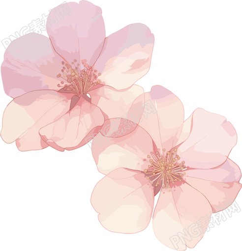 樱花花瓣商用插图