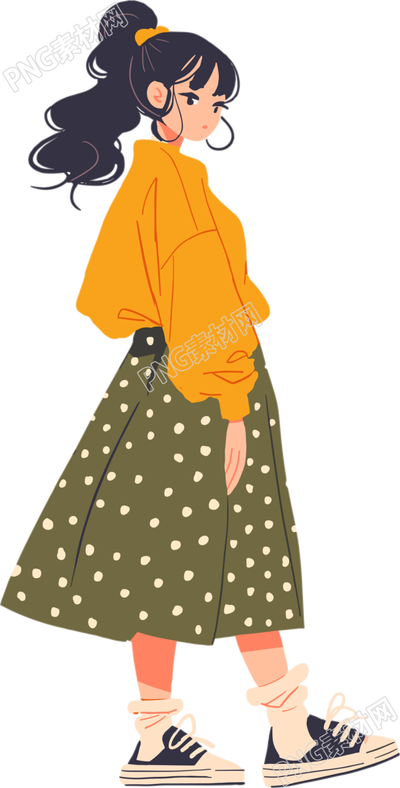 動(dòng)漫人物夏日時(shí)裝插畫(huà)