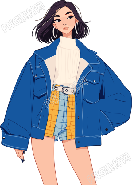 动漫人物PNG插画