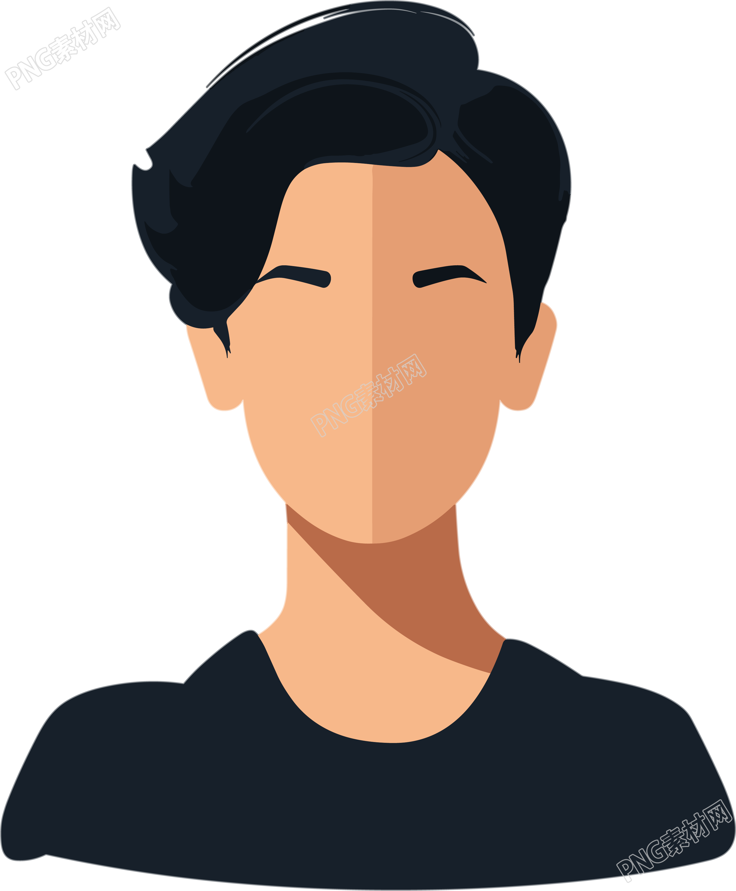 新闻头像插画设计素材