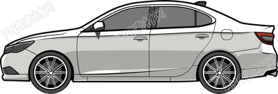 小轎車側(cè)面矢量素材