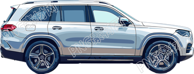 小轎車高清插圖