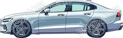 小轎車創(chuàng)意插圖