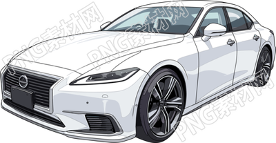 小轎車卡通插畫