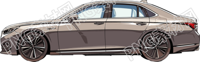小轎車插畫設計