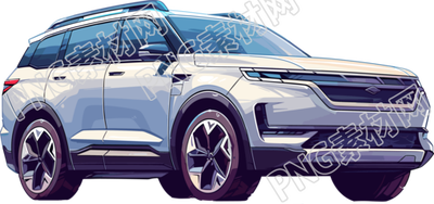 小轎車卡通素材