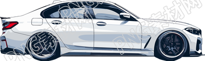 小轎車高清插圖