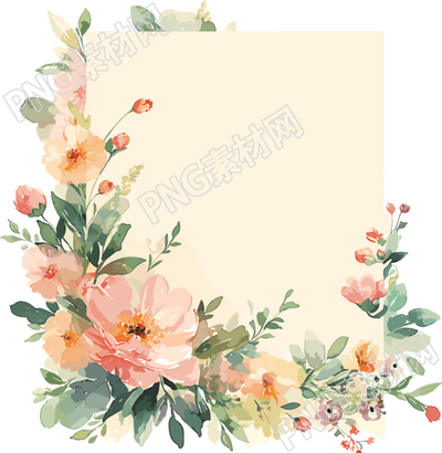 鮮花賀卡插畫(huà)