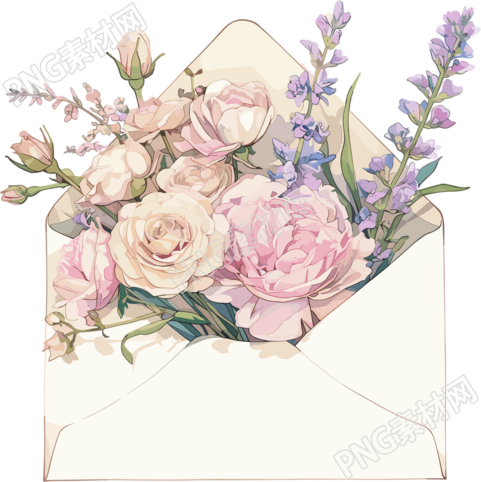 鲜花贺卡素材