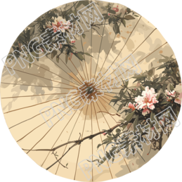 油紙傘創(chuàng)意插畫
