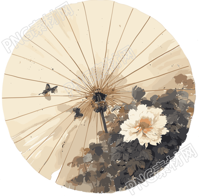 油紙傘高清插圖